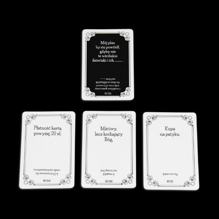 Kojar, Karty Dżentelmenów, Epizod Czwarty, gra towarzyska