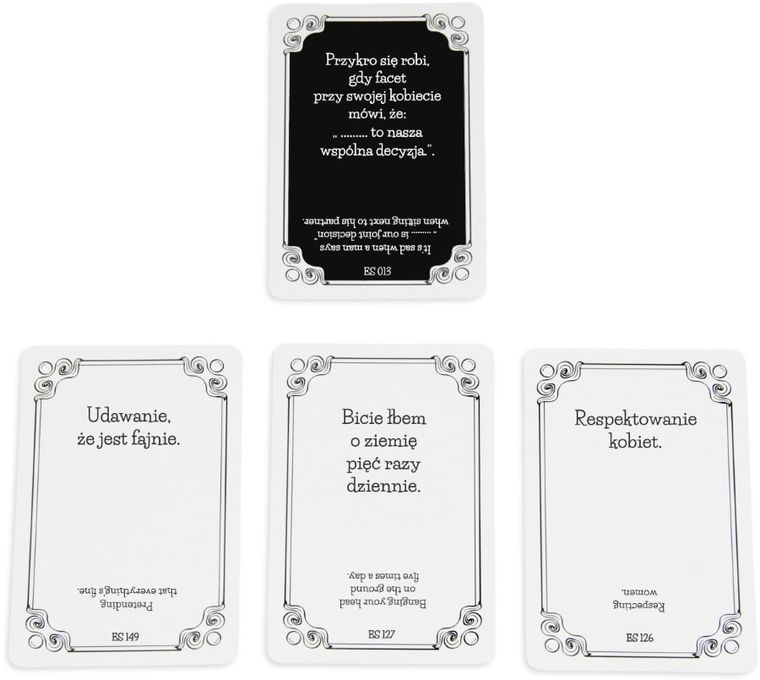 Kojar, Karty Dżentelmenów: Epizod Szósty, gra towarzyska