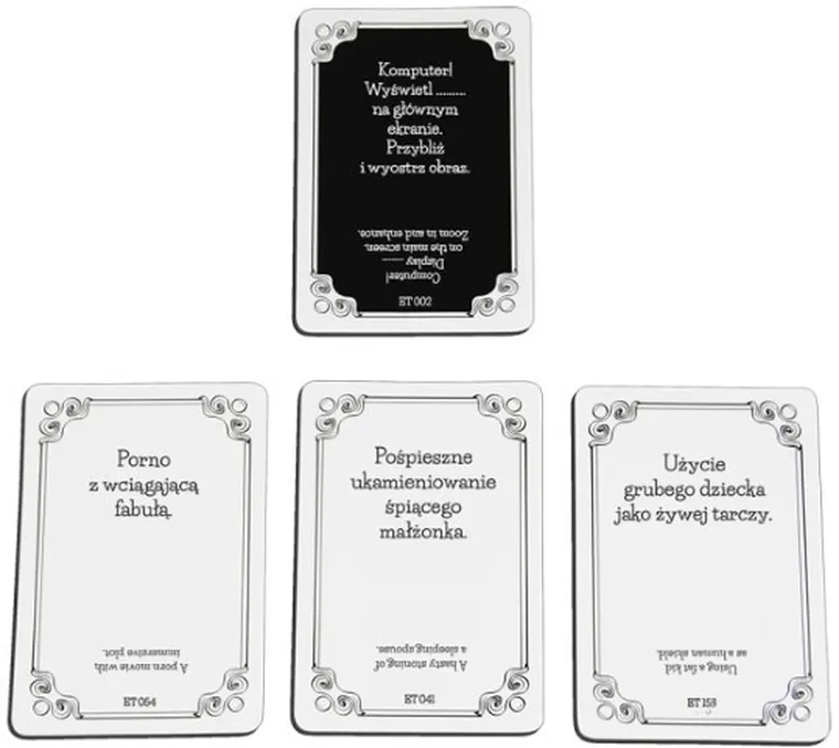 Kojar, Karty Dżentelmenów, Epizod Trzeci, gra towarzyska