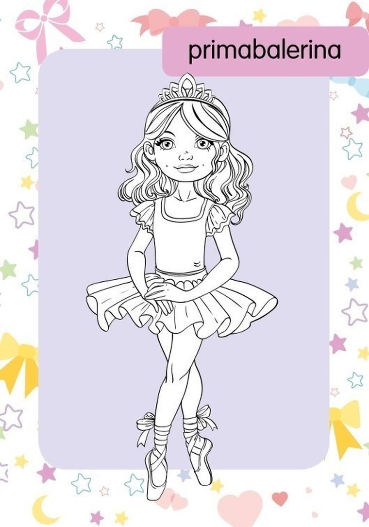 Kolorowanka z tatuażami. Baletnice