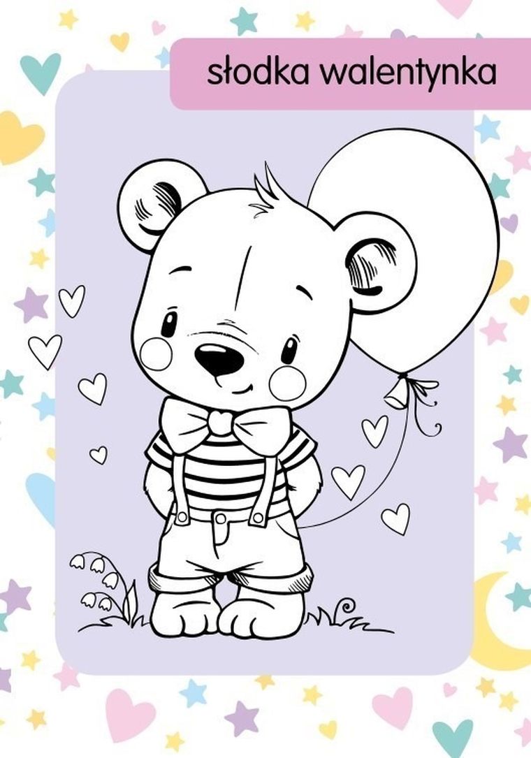 Kolorowanka z tatuażami. Słodkie misie