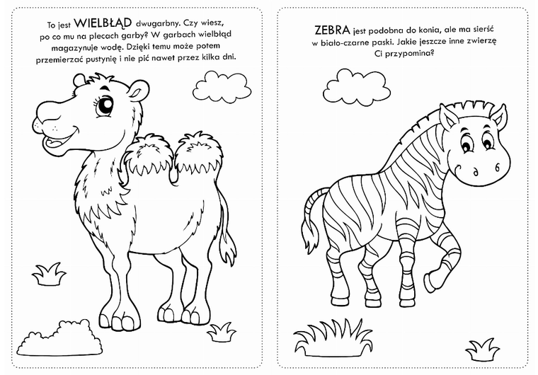 Kolorowanki z naklejkami. Wesołe ZOO