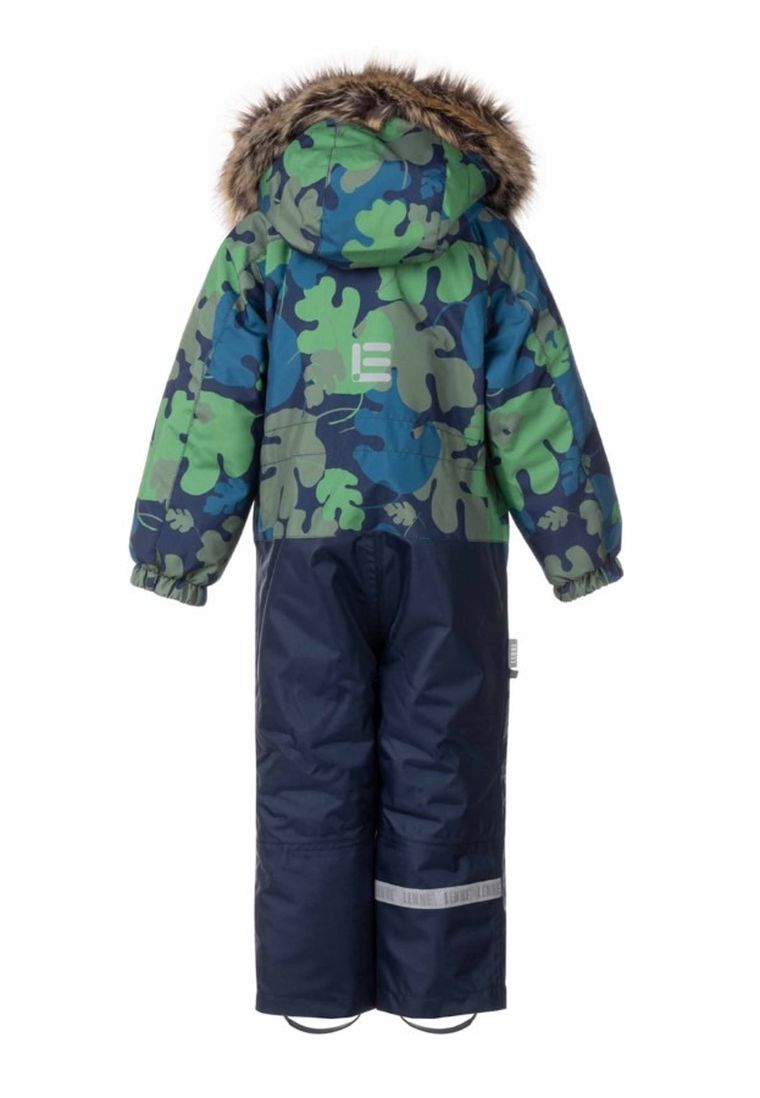 Kombinezon chłopięcy z kapturem, niebiesko-zielony, Lenne