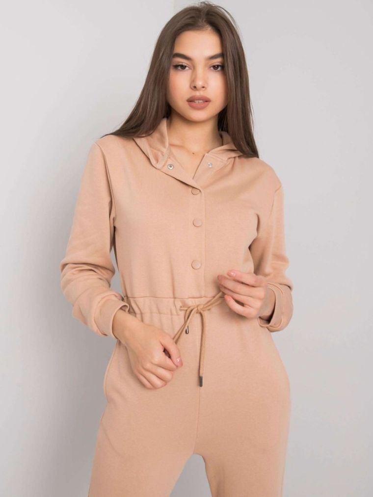 Kombinezon damski, brązowy, Factory Price