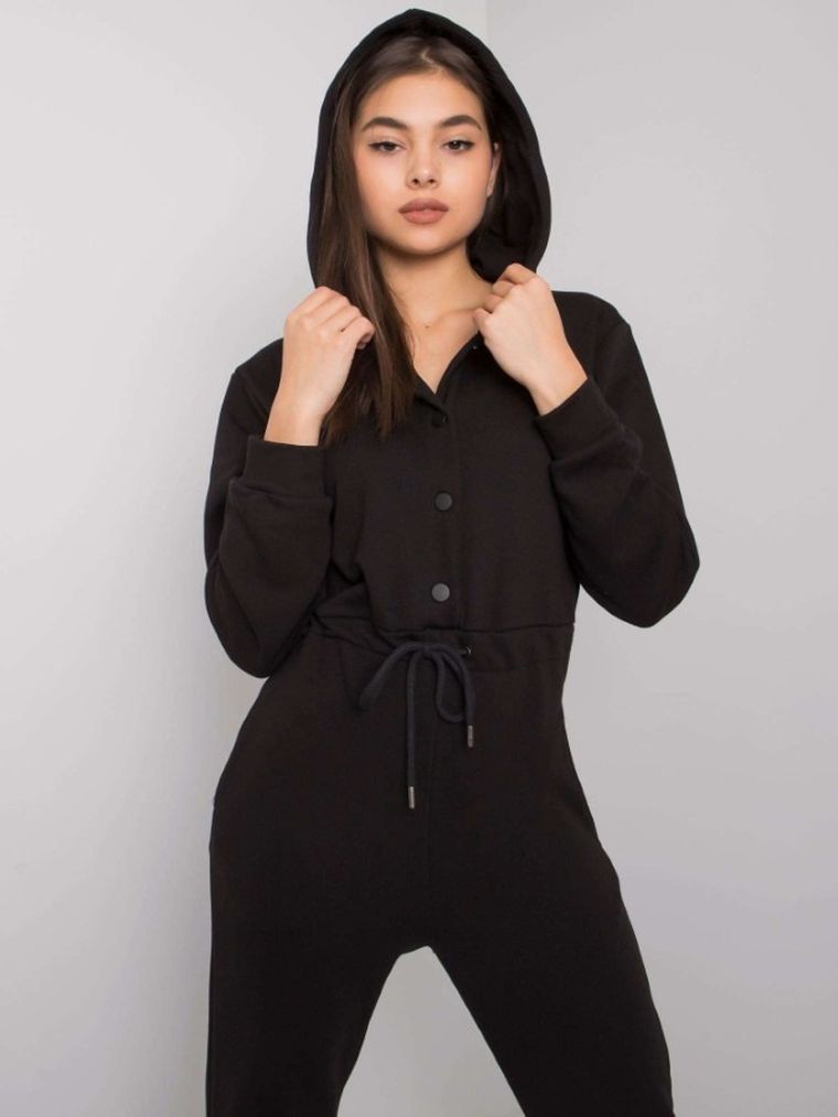 Kombinezon damski, czarny, Factory Price