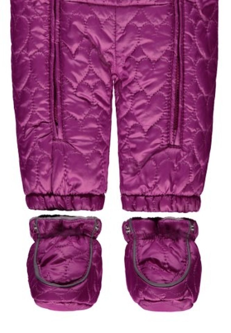 Kombinezon dziewczęcy z kapturem, fioletowy, Kanz