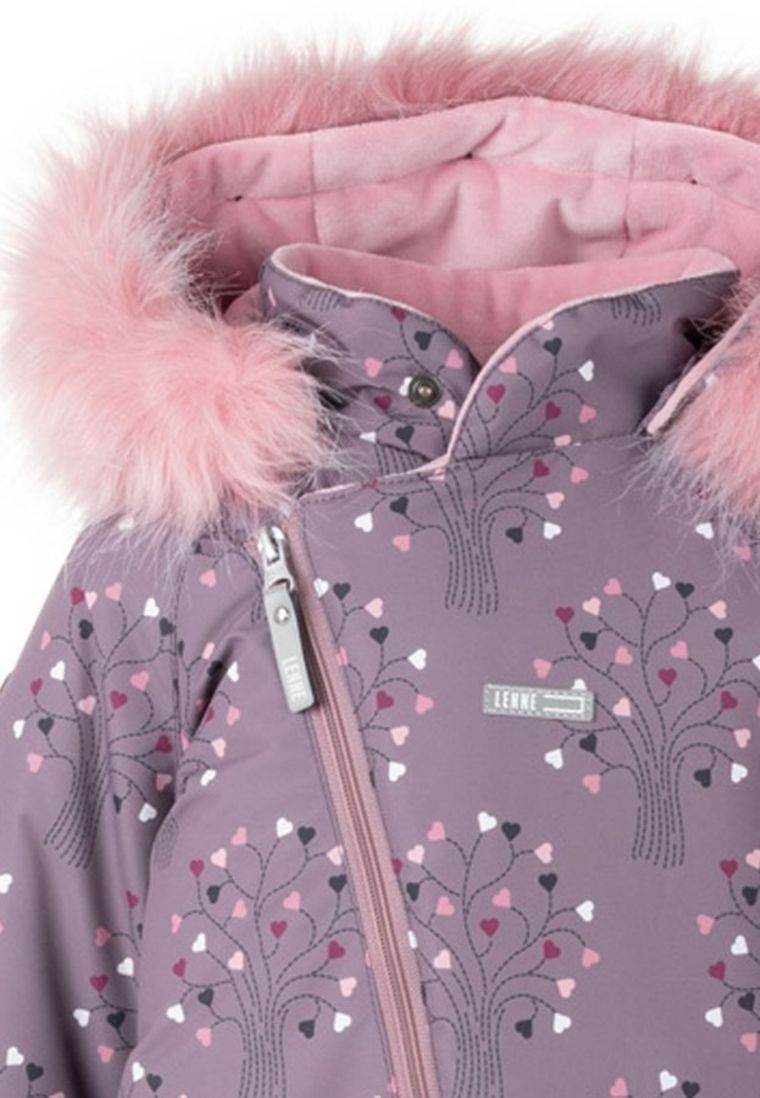 Kombinezon dziewczęcy z kapturem, fioletowy, Lenne