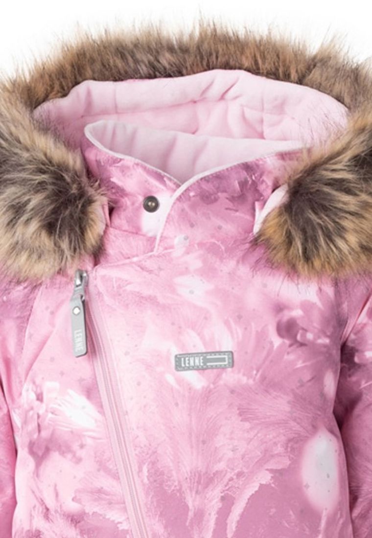 Kombinezon dziewczęcy z kapturem, różowy, Lenne