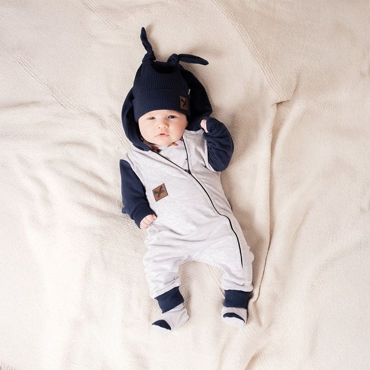 Kombinezon przejściowy chłopięcy, szary, Nicol