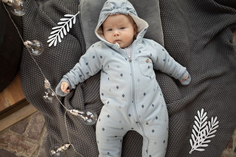 Kombinezon przejściowy chłopięcy z kapturem, niebieski, Charlie, Pinokio