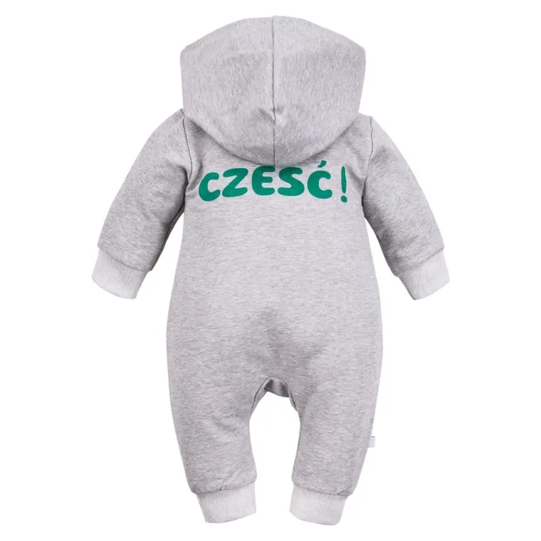 Kombinezon przejściowy dziecięcy z kapturem, szary, Eevi