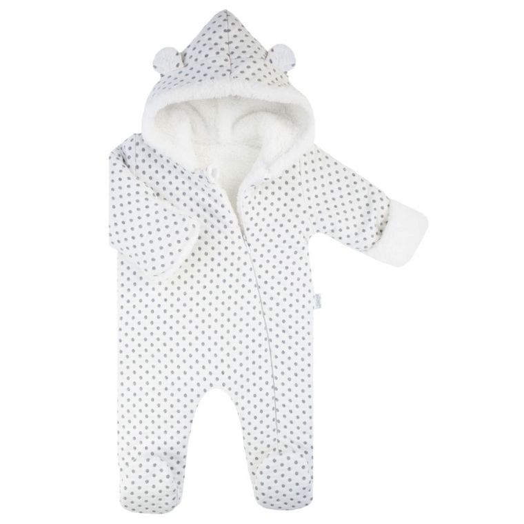 Kombinezon przejściowy dziewczęcy z kapturem, ocieplany, mix, Nicol