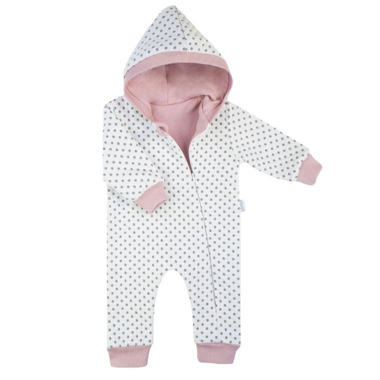 Kombinezon przejściowy dziewczęcy z kapturem, ocieplany, mix, Nicol