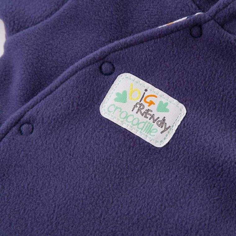 Kombinezon przejściowy niemowlęcy z kapturem, granatowy, Eevi