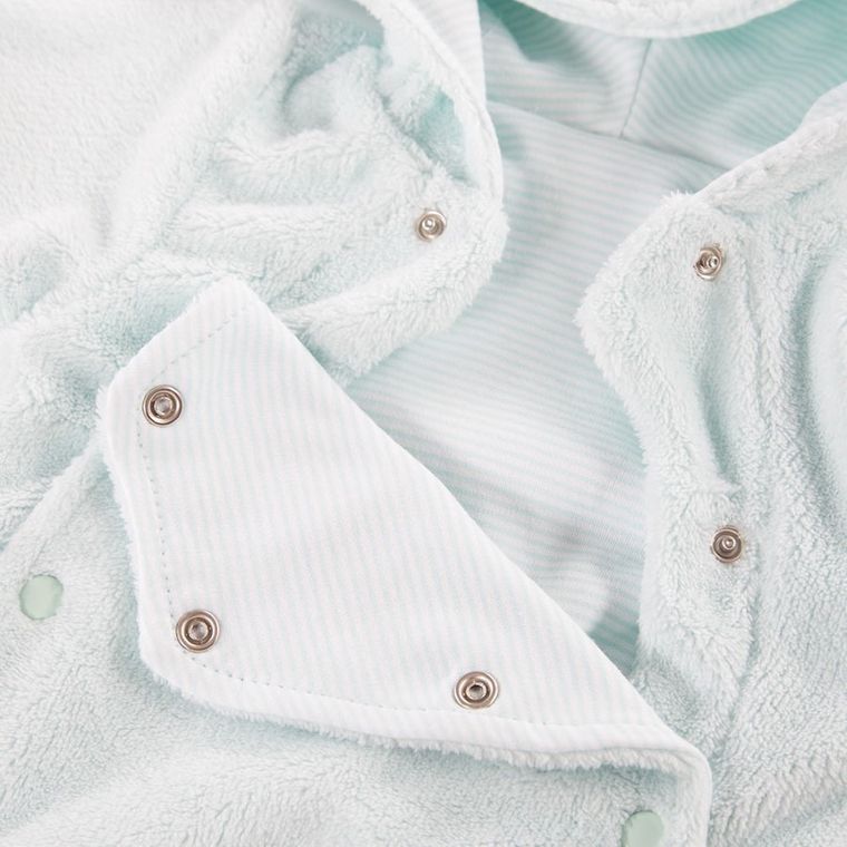 Kombinezon przejściowy niemowlęcy z kapturem, miętowy, Eevi