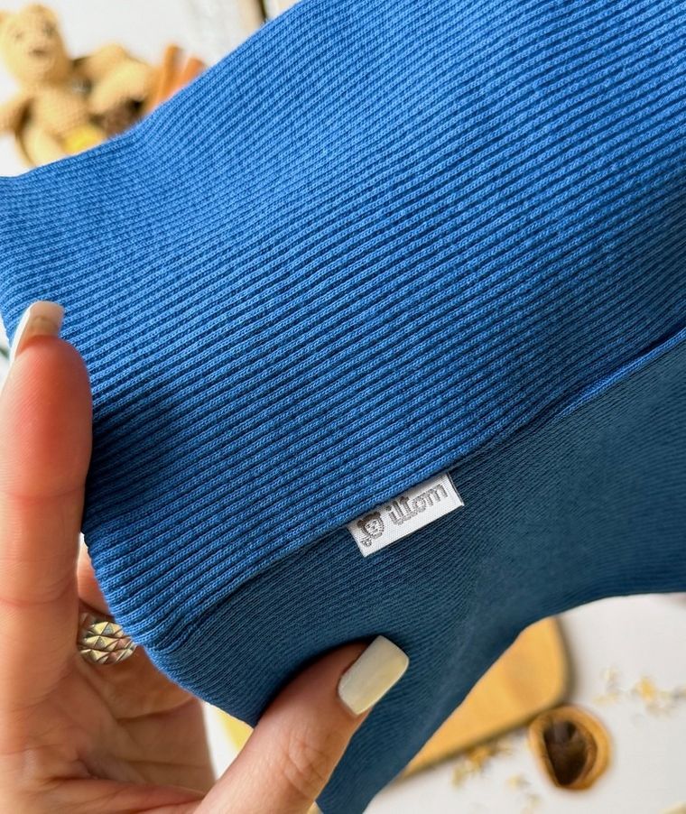 Komin dziecięcy, prążkowany, niebieski, Iltom