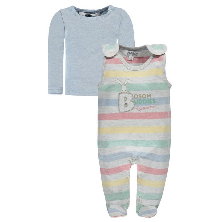 Komplet chłopięcy, Bluzka z długim rękawem, Śpiochy, mix, Kanz