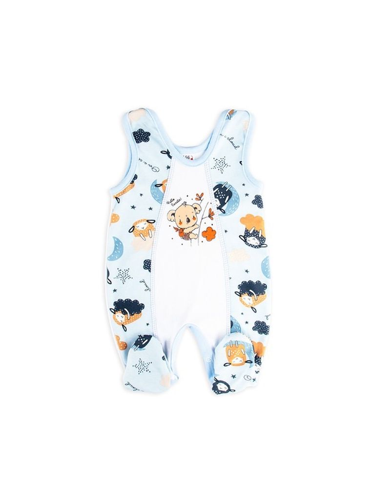 Komplet chłopięcy, Kaftanik, Śpiochy, biało-niebieski, Tup Tup