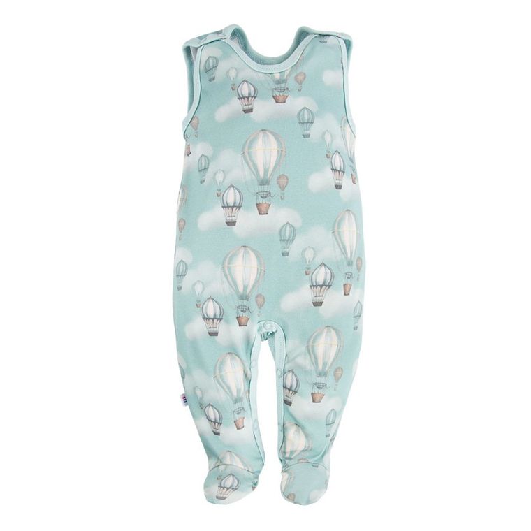 Komplet chłopięcy, Śpiochy, Kaftanik, turkusowy, Eevi