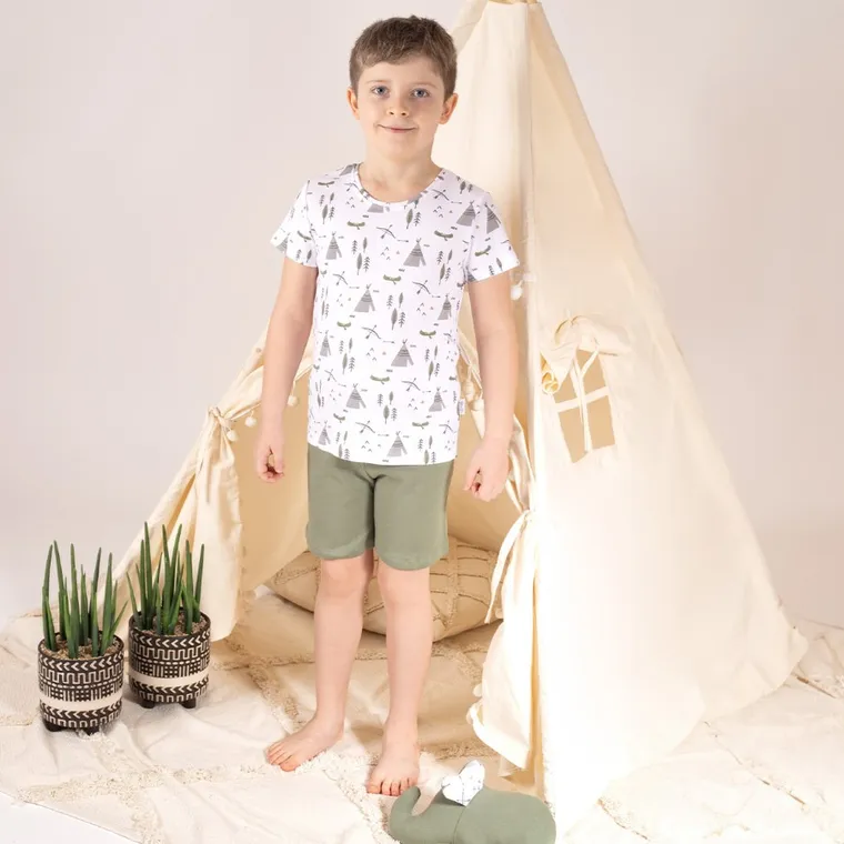 Komplet chłopięcy, T-shirt, Szorty, mix, Nicol