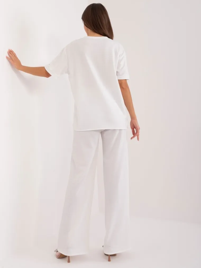 Komplet damski, biały, Lakerta