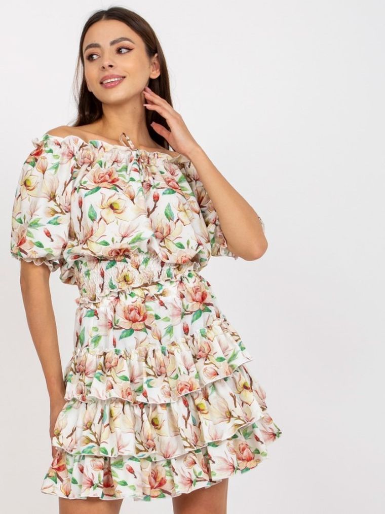 Komplet damski, Bluzka z krótkim rękawem, Spódnica, mix, Lakerta