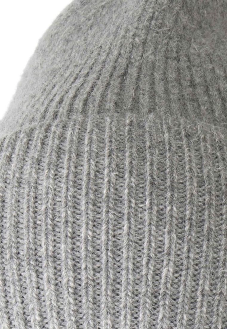 Komplet damski, Czapka, Szalik, Rękawiczki, szary, Ambra