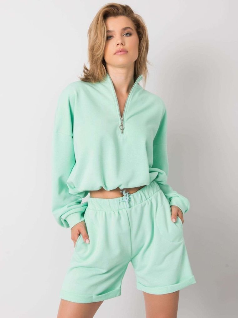 Komplet damski, miętowy, Ex Moda