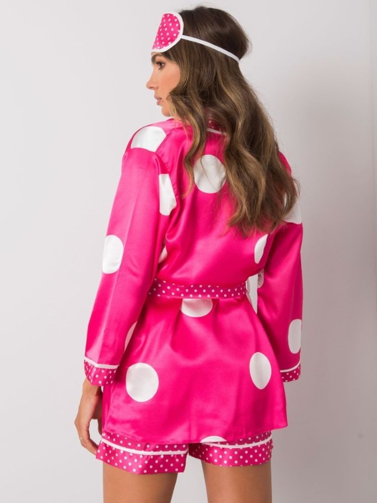 Komplet damski, Piżama, Szlafrok, różowy, Xsapienza