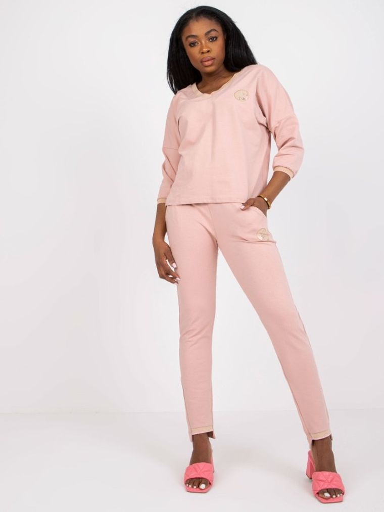 Komplet damski, różowy, Relevance