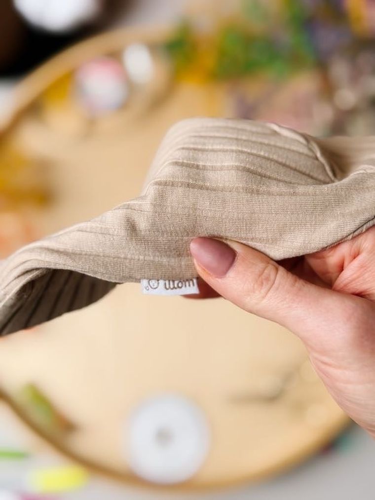 Komplet dziecięcy, Czapka, Komin, beżowy, Iltom