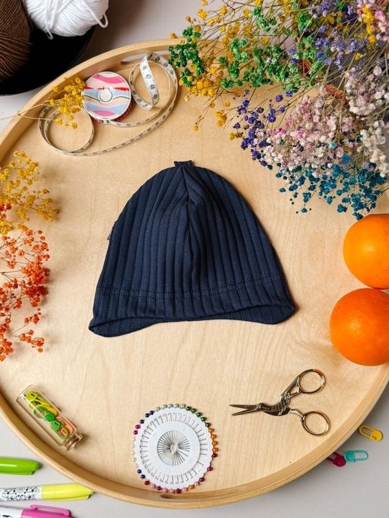 Komplet dziecięcy, Czapka, Komin, granatowy, Iltom