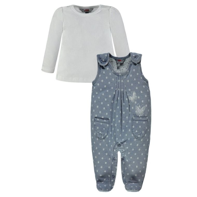 Komplet dziewczęcy, Bluzka z długim rękawem, Śpiochy, niebieski, Kanz