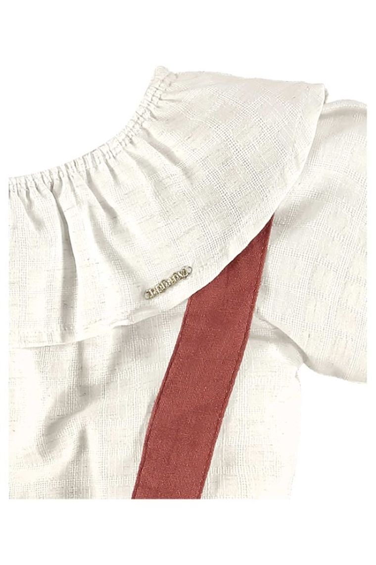 Komplet dziewczęcy, Bluzka z krótkim rękawem, Szorty ogrodniczki, mix, Up Baby