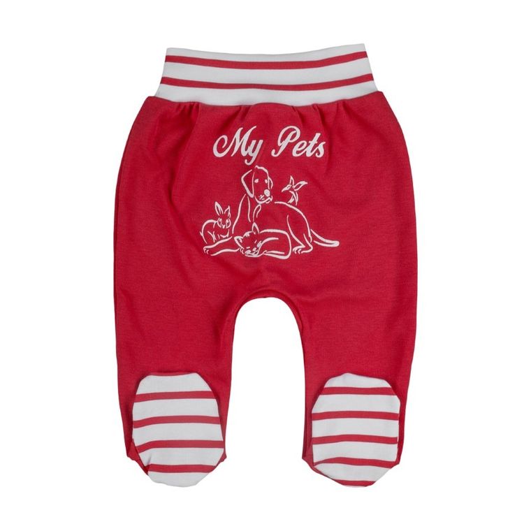 Komplet dziewczęcy, Body z długim rękawem, Półśpiochy, czerwony, Tup Tup