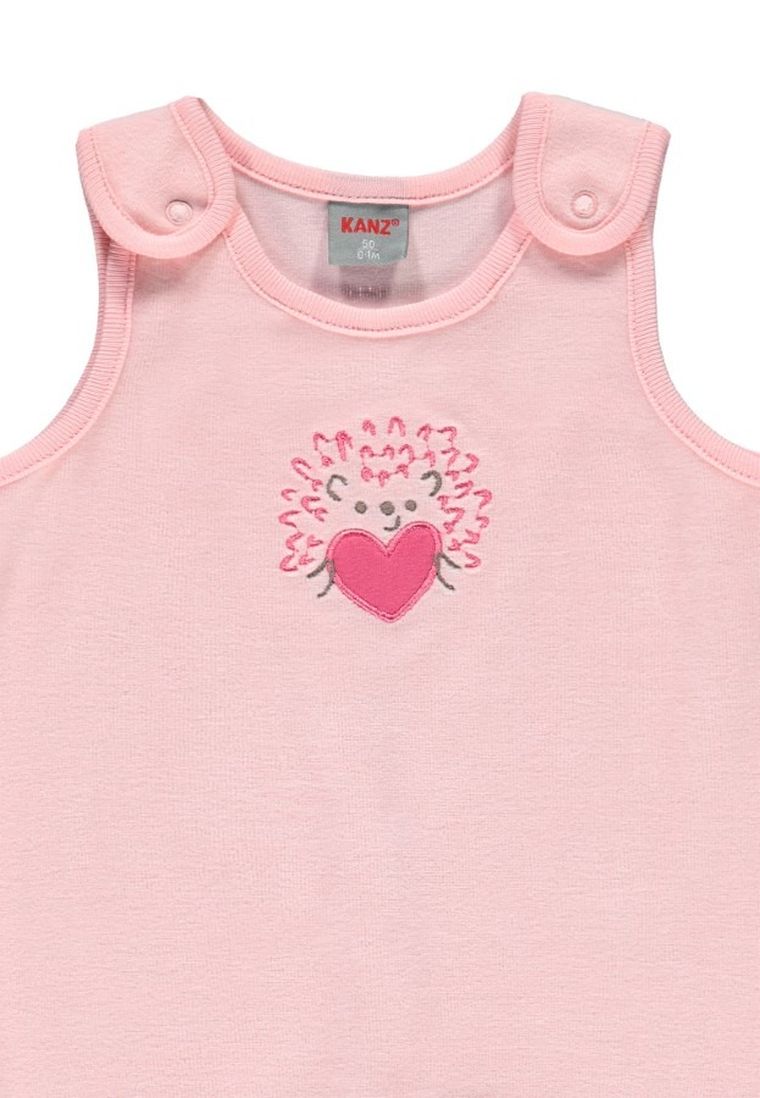 Komplet dziewczęcy, Śpiochy, Bluzka z długim rękawem, różowy, Kanz