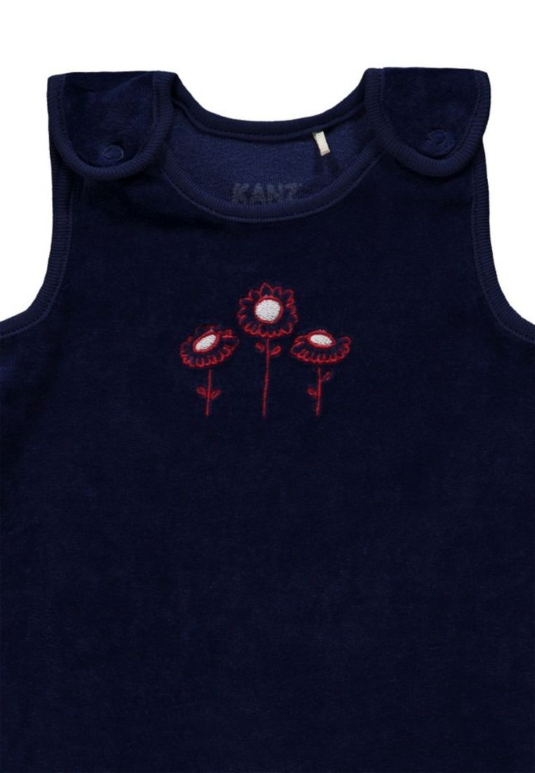 Komplet dziewczęcy, Śpiochy, Bluzka z długim rękawem, szaro-granatowy, Kanz