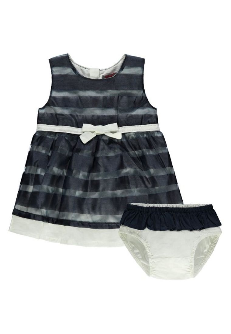 Komplet dziewczęcy, Sukienka bez rękawów, Majtki, granatowe, Kanz