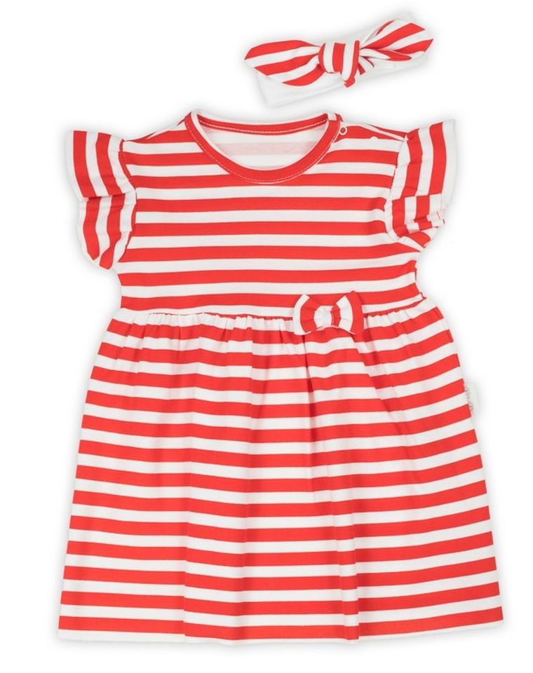 Komplet dziewczęcy, Sukienka, Opaska, czerwony, Nicol