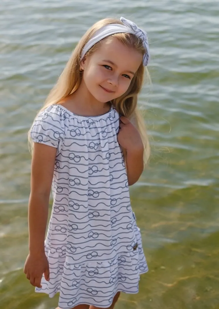 Komplet dziewczęcy, Sukienka, Opaska, mix, Nicol