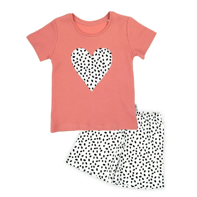 Komplet dziewczęcy, T-shirt, Szorty, mix, Nicol