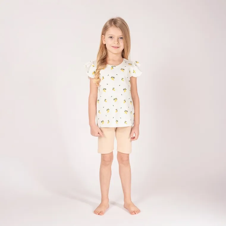 Komplet dziewczęcy, T-shirt, Szorty, mix, Nicol