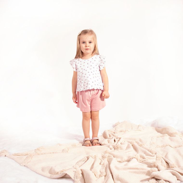 Komplet dziewczęcy, T-shirt, Szorty, mix, Nicol