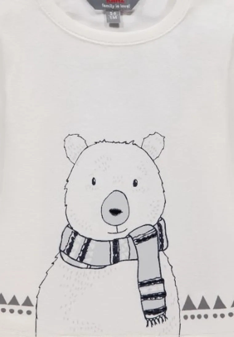 Komplet niemowlęcy, Bluzka z długim rękawem, Bluza, Spodnie dresowe, biało-granatowy, Kanz