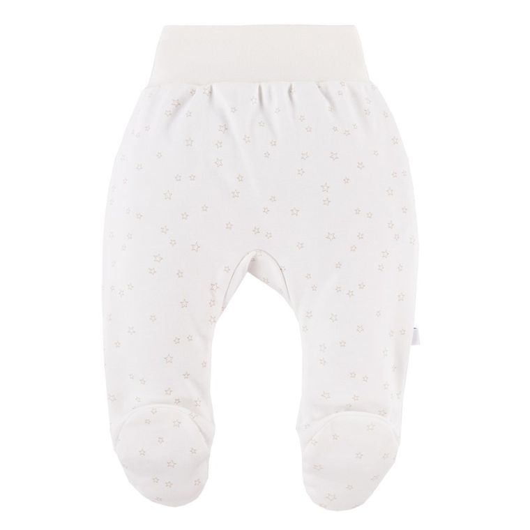 Komplet niemowlęcy, Czapka, Body z długim rękawem, Półśpiochy, Pajac, ecru, Eevi