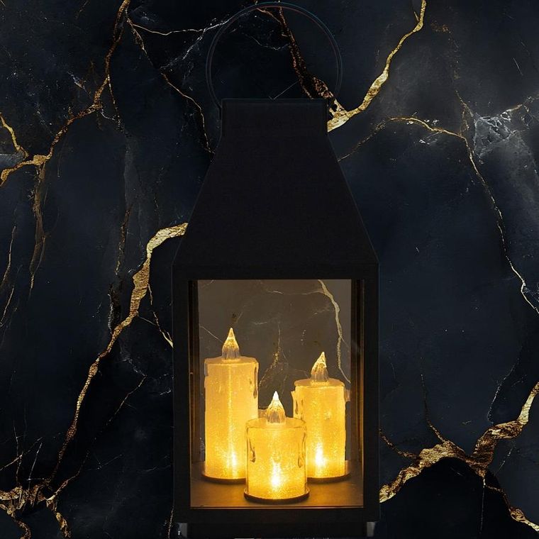 Koopman, latarnia dekoracyjna z 3 świeczkami