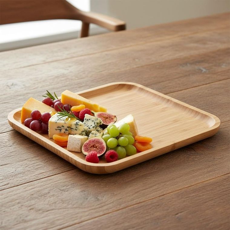 Koopman, taca do serwowania, drewniana, 30-30 cm