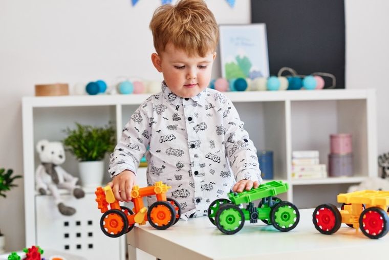 Korbo, Hummer, klocki konstrukcyjne, 25 elementów, red