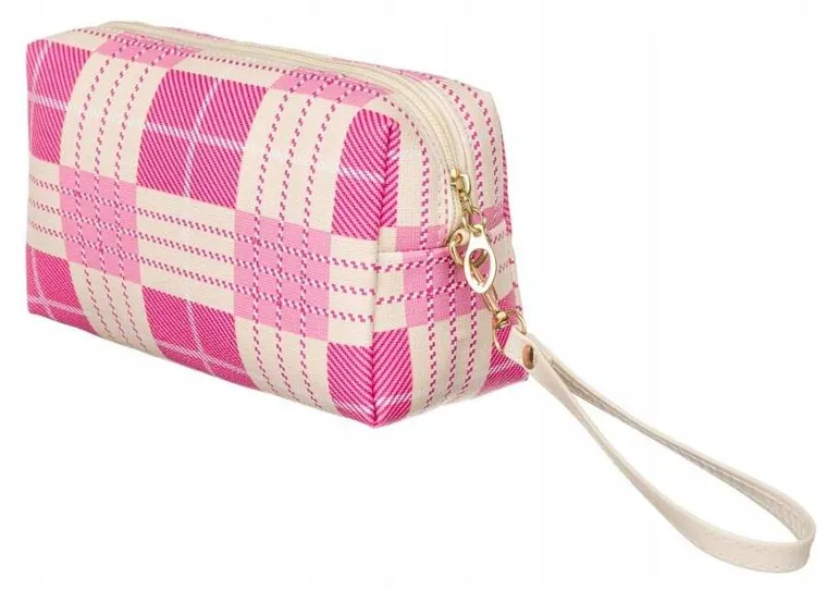 Kosmetyczka podróżna, różowo-beżowa, Rovicky