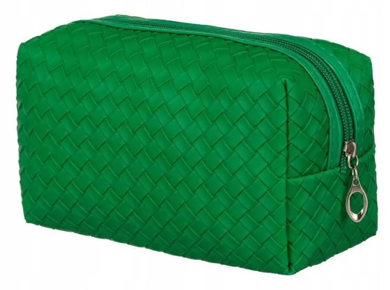Kosmetyczka, zielona, skóra ekologiczna, Rovicky